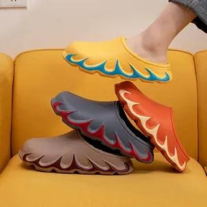 Plush Anti-Slip Indoor Slippers - Stylish Warm Footwear