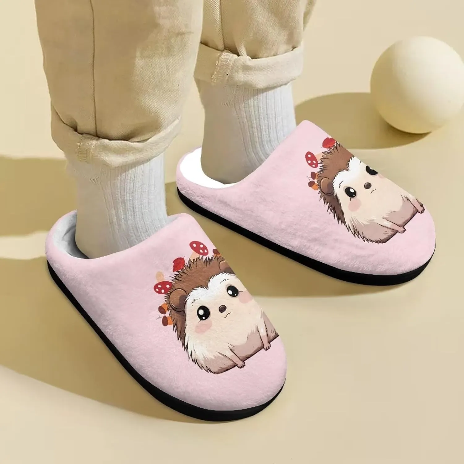 Plush House Shoes Boys Slippers Indoor Slipper for Winter Fuzzy Slippers for Girls Unisex-Child