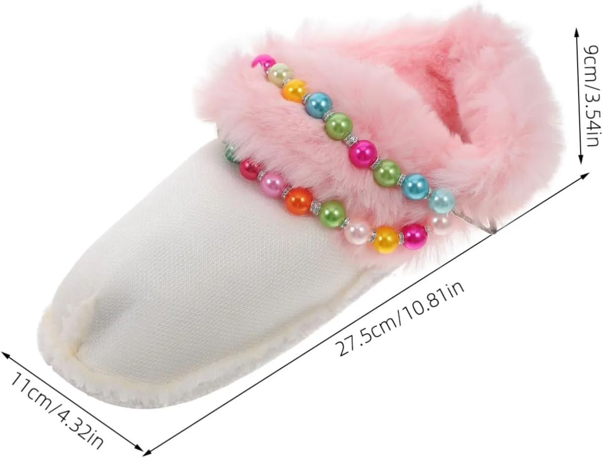 Plush Lining Cotton Slipper Cover Slippers Thick Inserts Fleece Warm Shoe Slipper Women Warm Liner Inner