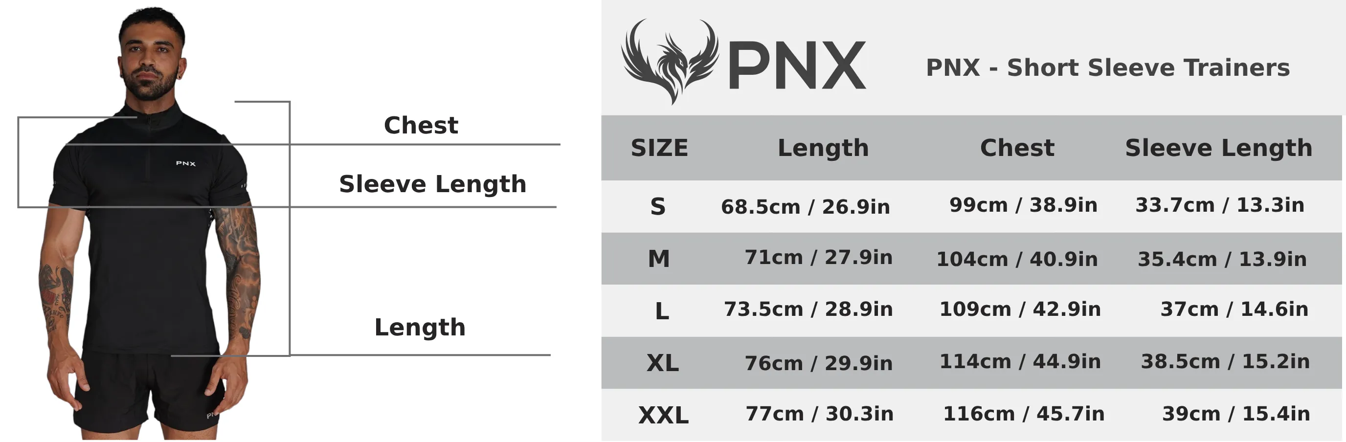 PNX - Short Sleeve Trainers - White