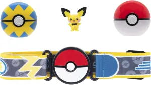 Pokémon Clip 'N' Go Belt Set - Includes Themed Belt and 2-Inch Pichu Battle Figure with Poké Ball and Quick Ball Accessories