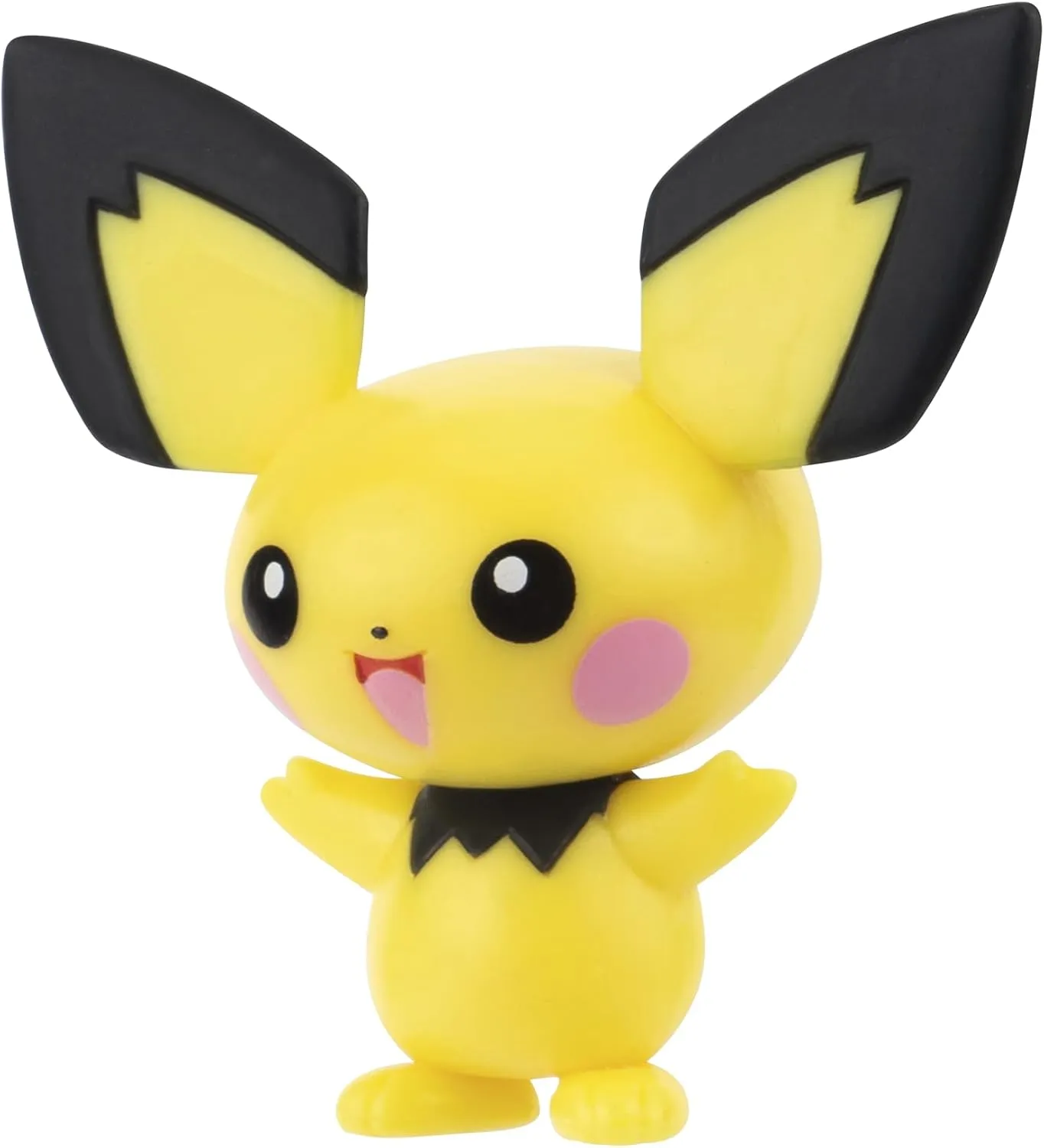 Pokémon Clip 'N' Go Belt Set - Includes Themed Belt and 2-Inch Pichu Battle Figure with Poké Ball and Quick Ball Accessories