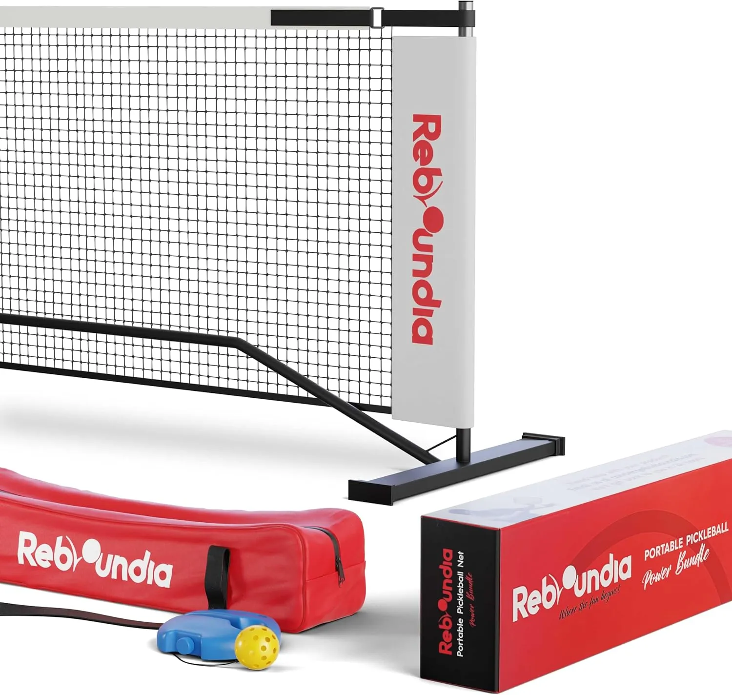 Portable Pickleball Net System - Official Regulation Size Pickle Ball Net for Outdoor and Indoor Use Durable and Lightweight Pickleball Nets for Competitive and Recreational Play