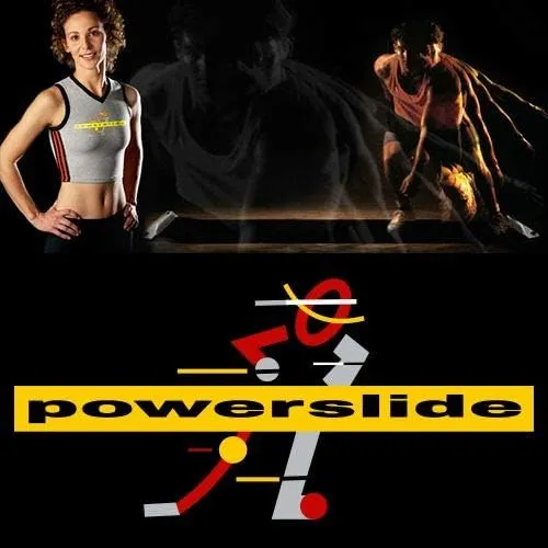 Powerslide 8ft Adjustable Slide Board Lateral Exercise Trainer (X-Large Booties)