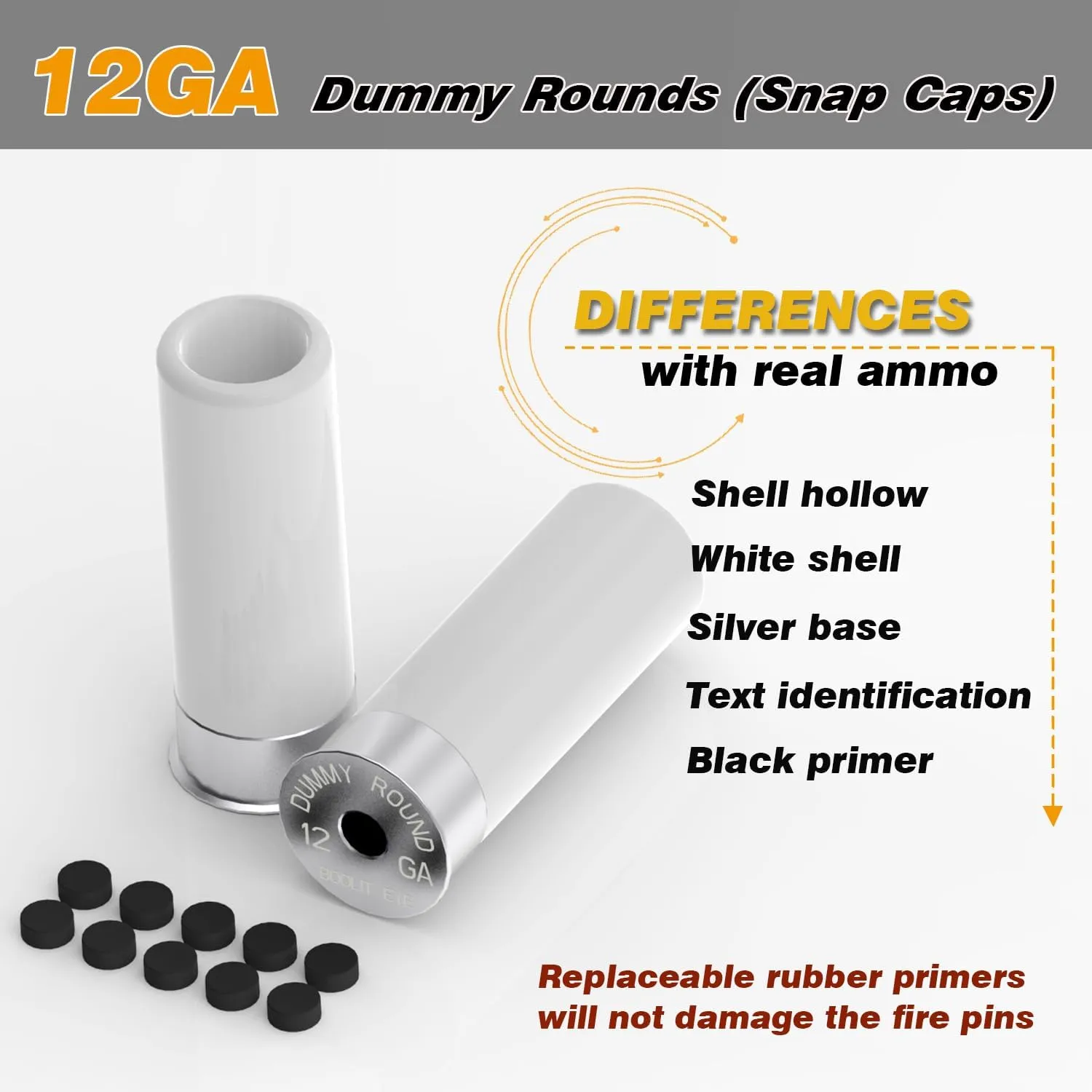 Pro Shotgun or Pistol Safety Trainer Cartridge Dummy Rounds Close to Real Weight