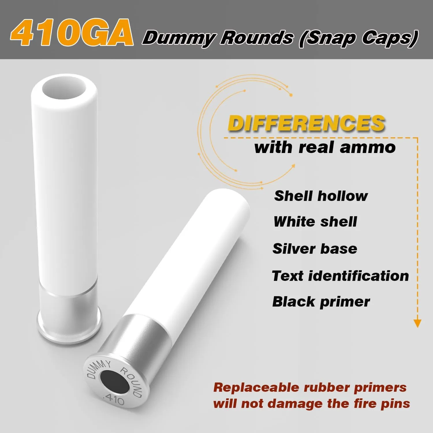 Pro Shotgun or Pistol Safety Trainer Cartridge Dummy Rounds Close to Real Weight