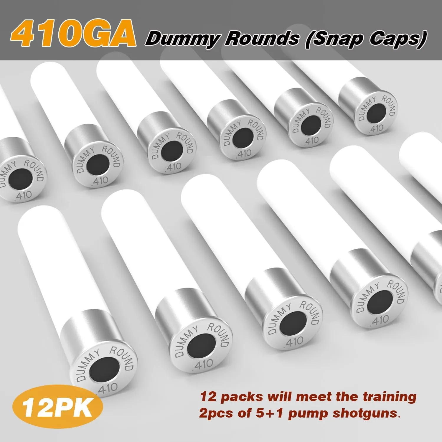 Pro Shotgun or Pistol Safety Trainer Cartridge Dummy Rounds Close to Real Weight