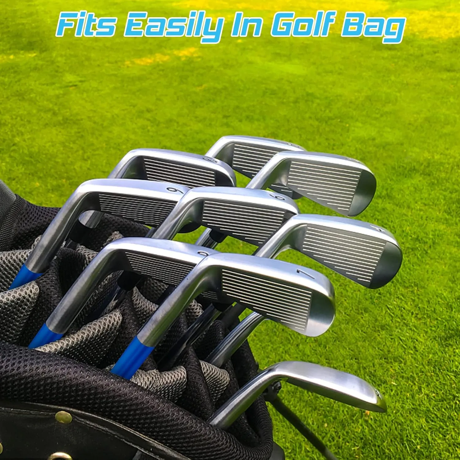 prowithlin Golf Swing Trainer Aid - 7 Iron, Golf Training Aid Golf Swing Warm-Up Stick for Strength Grip Tempo & Flexibility Training, Golf Accessories for Men