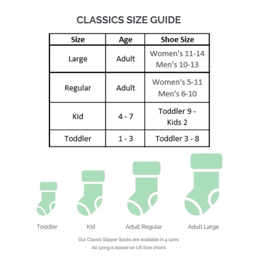 Pudus Cable Knit Slipper Socks Grey Adult