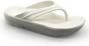 Pure Stride Therapeutic Flip Flops, Orthotic Thong Sandals for Plantar Fasciitis, Metatarsal and Heel Spurs, Feet Pain Relief and Arch Support - White, Men’s Size 11