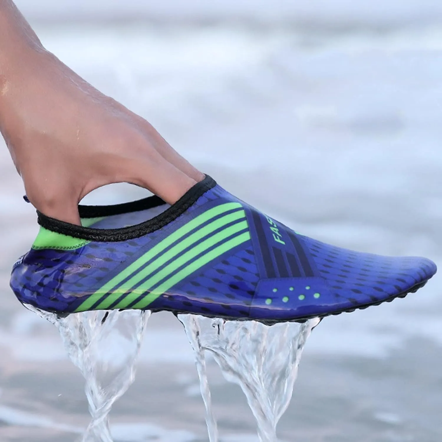 Quick Dry Aqua Water Shoes for Men Women Barefoot Swim Beach Pool Surf Hiking Kayaking Diving Yoga Sports Lightweight Breathable Socks