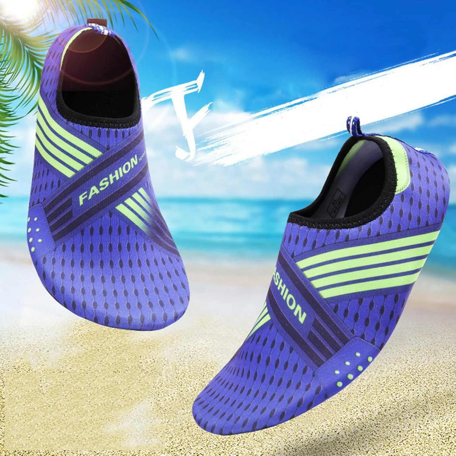 Quick Dry Aqua Water Shoes for Men Women Barefoot Swim Beach Pool Surf Hiking Kayaking Diving Yoga Sports Lightweight Breathable Socks