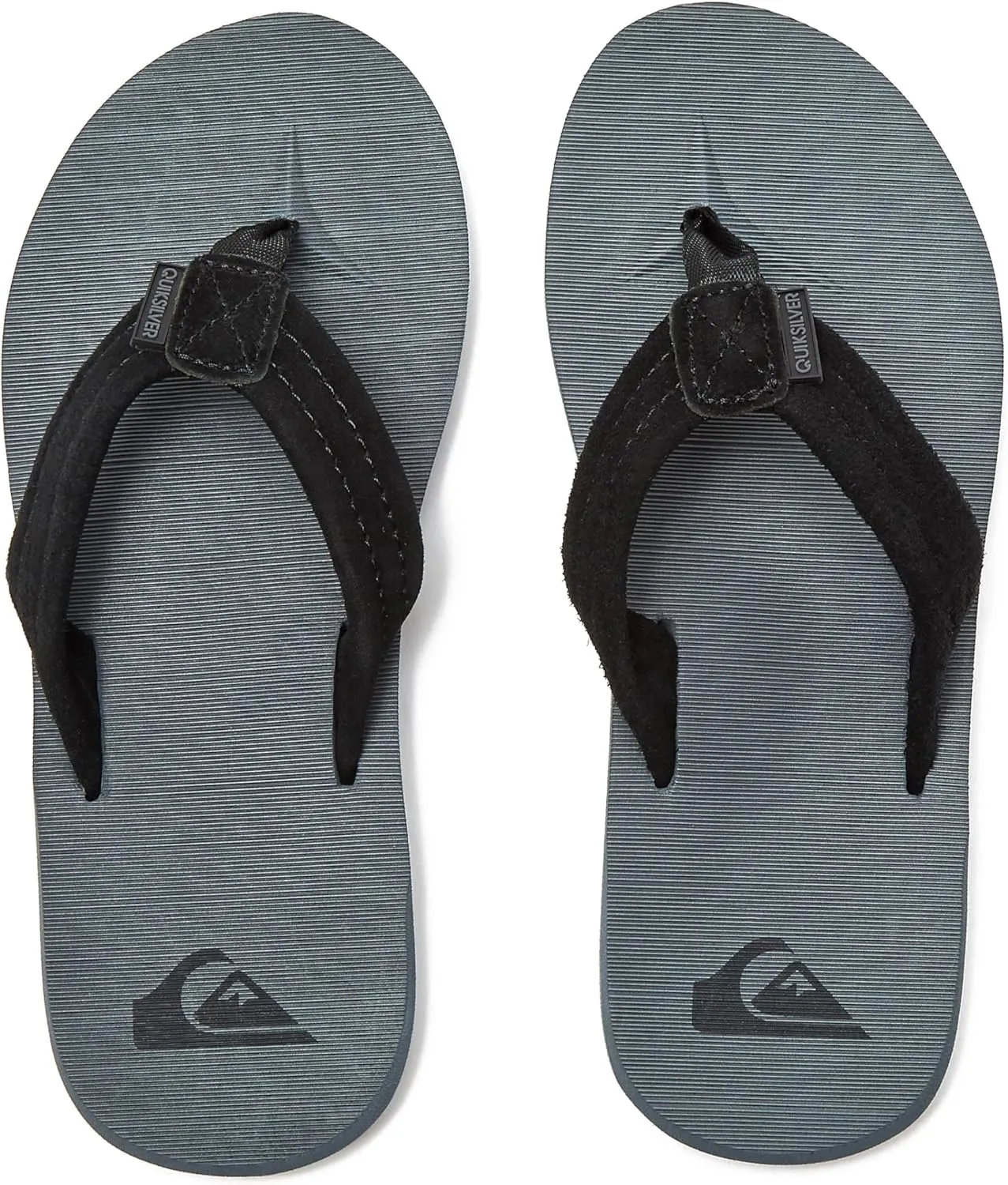Quiksilver Boy's Carver Suede Fixed Strap Kids Flip Flop Youth Sandal