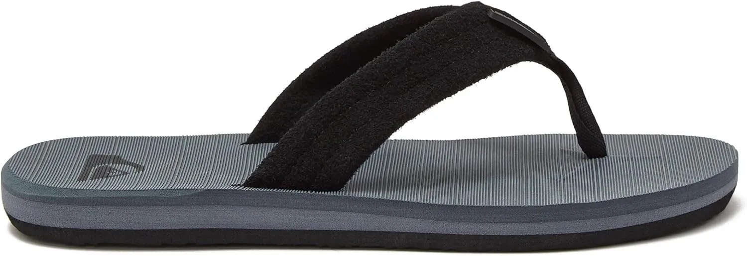Quiksilver Boy's Carver Suede Fixed Strap Kids Flip Flop Youth Sandal