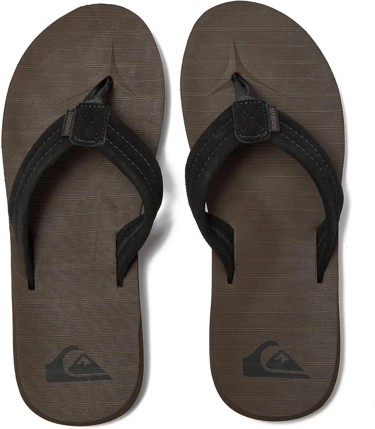 Quiksilver Men's Carver Suede 3 Point Flip Flop Athletic Sandal