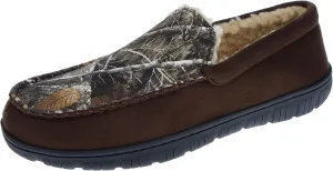 Realtree Mens' Slipper Mixed Media Moccasin for Men