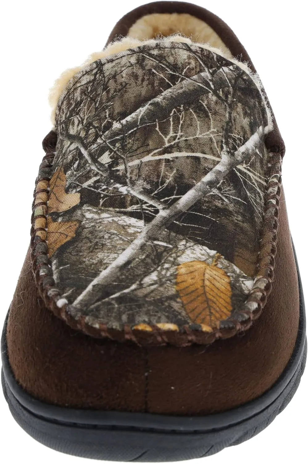 Realtree Mens' Slipper Mixed Media Moccasin for Men