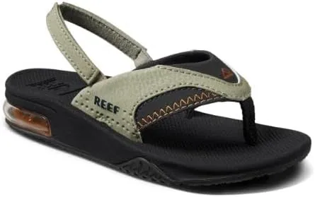 REEF Toddler/Little Kid Fanning Flip Flop, Arch Support, Durable Outsole, Water Friendly, Backstrap