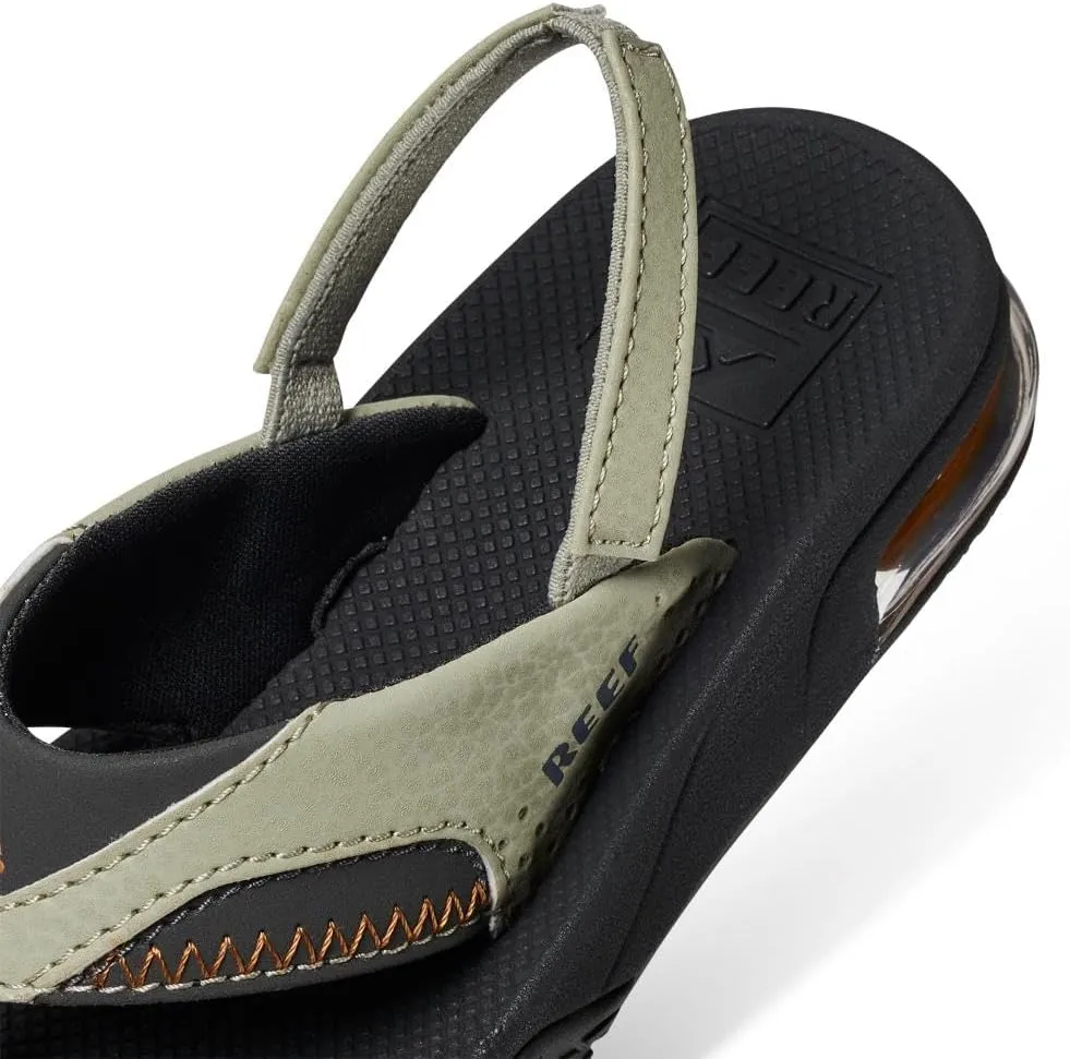 REEF Toddler/Little Kid Fanning Flip Flop, Arch Support, Durable Outsole, Water Friendly, Backstrap