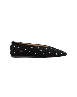 Regency Crystal Suede Slippers