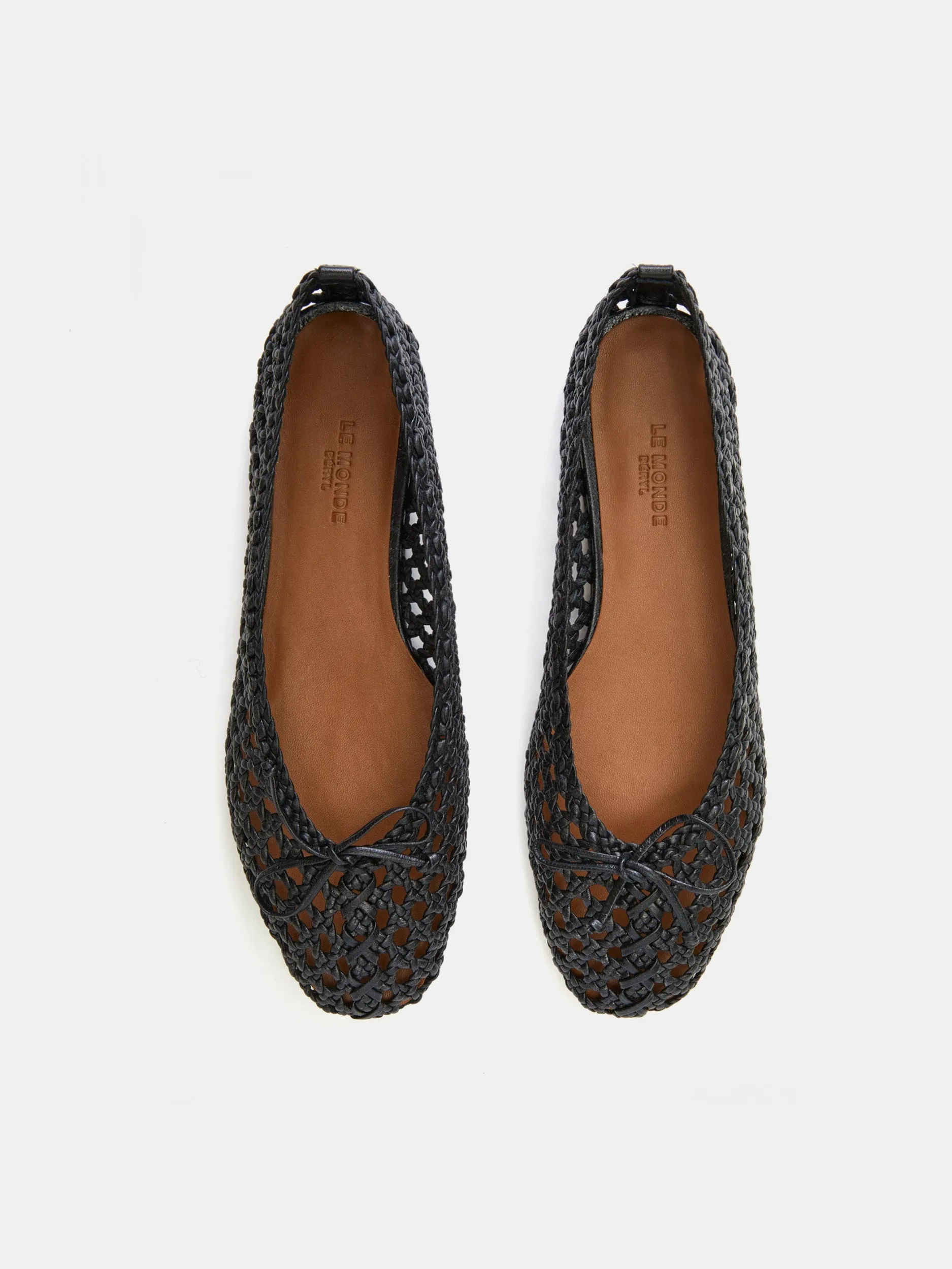 Regency Slipper / Black Woven Leather