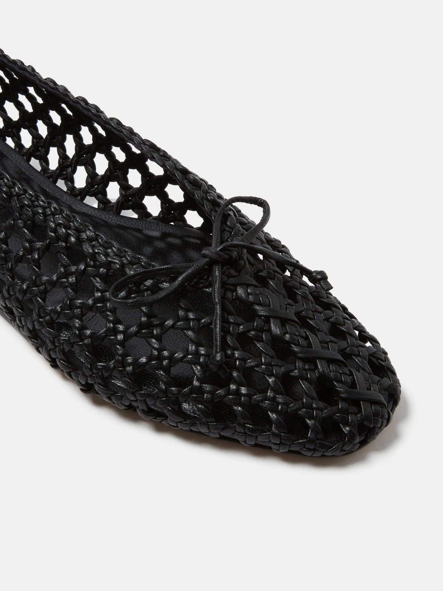 Regency Slipper / Black Woven Leather