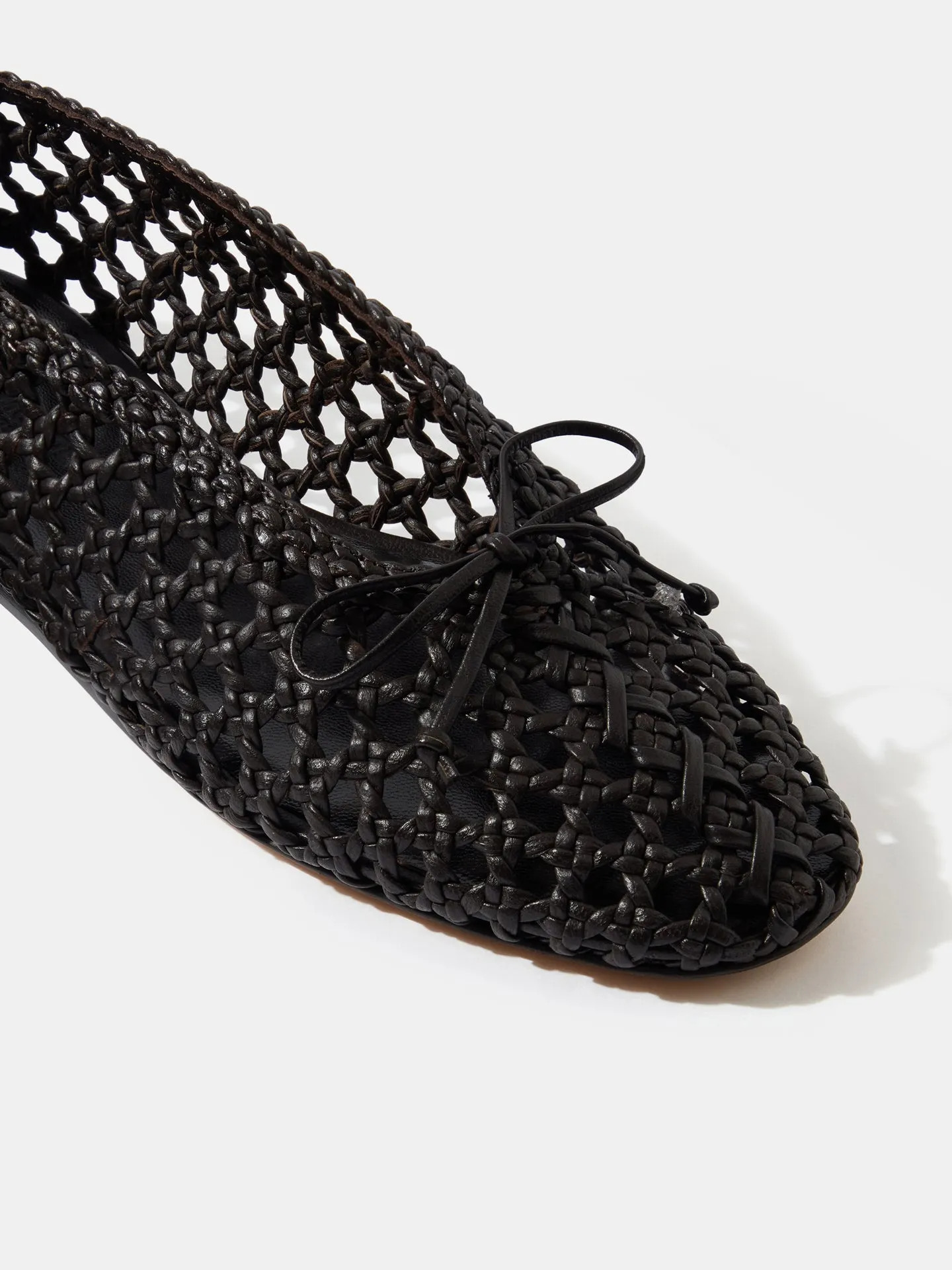 Regency Slipper / Chocolate Woven Leather