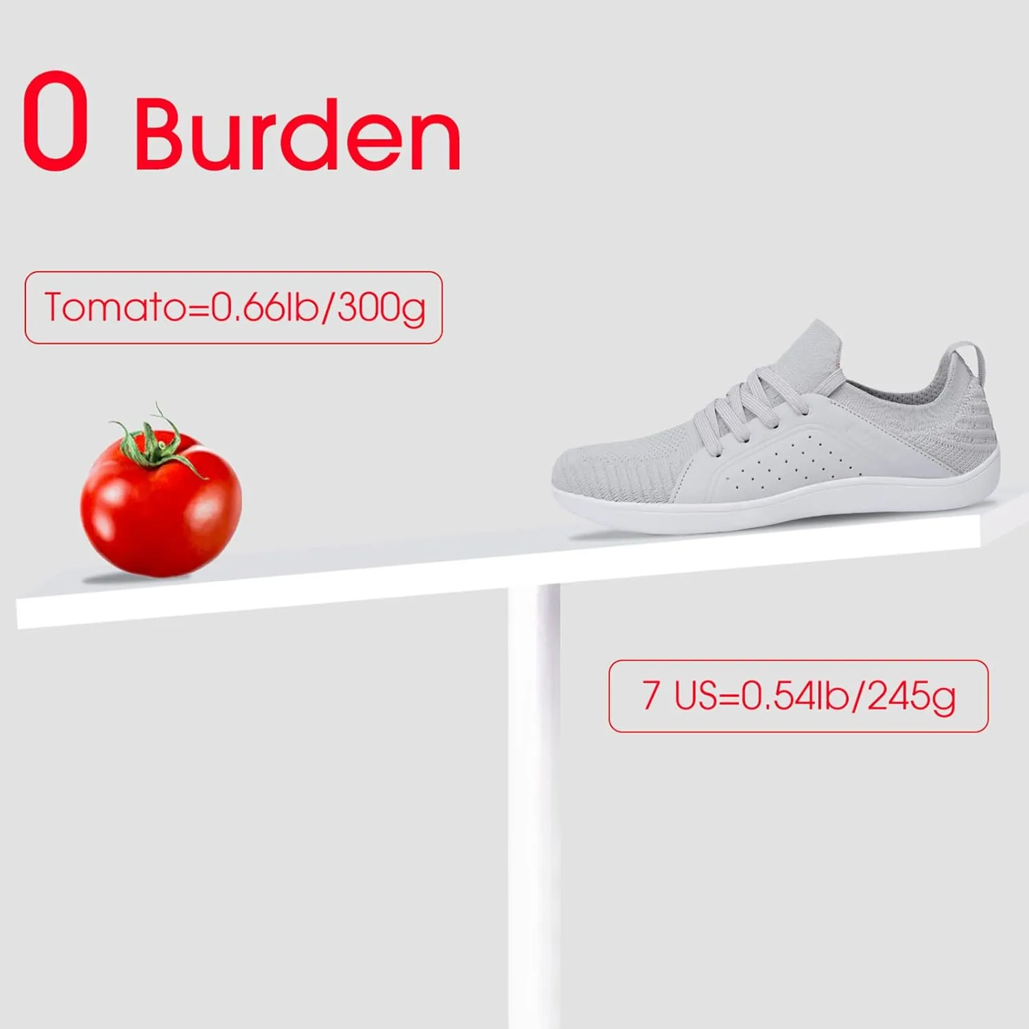 relxfeet Men's Barefoot Shoes Minimalist Cross-Trainer Shoes Wide Toe Walking Shoes Zero Drop Sole Trail Running Sneakers