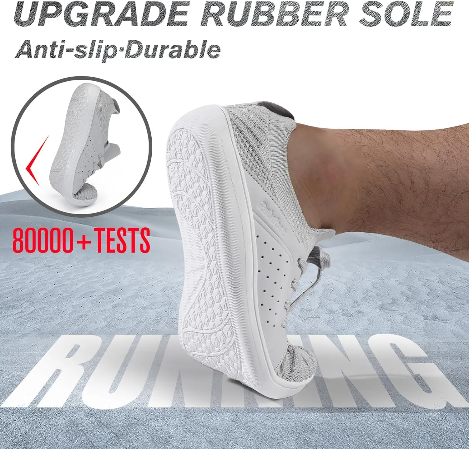 relxfeet Men's Barefoot Shoes Minimalist Cross-Trainer Shoes Wide Toe Walking Shoes Zero Drop Sole Trail Running Sneakers