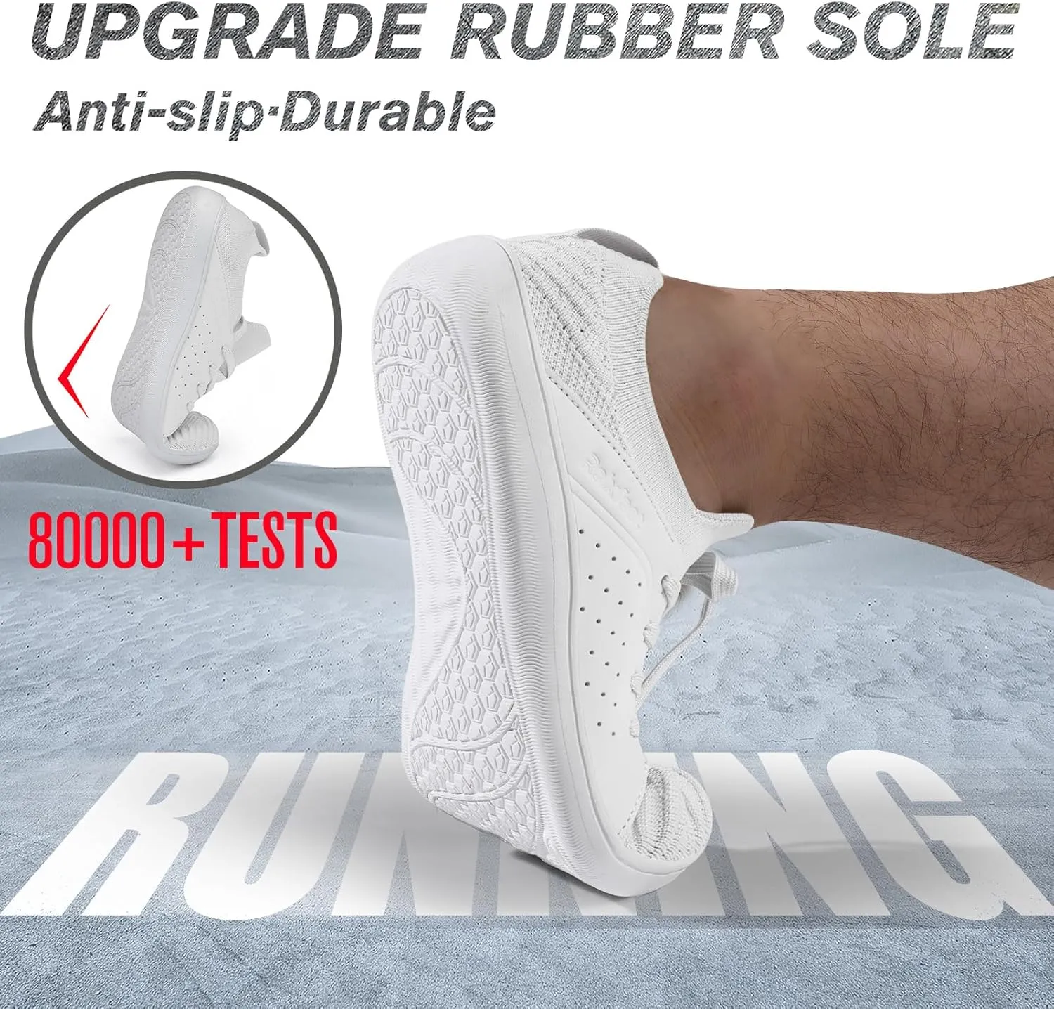 relxfeet Men's Barefoot Shoes Minimalist Cross-Trainer Shoes Wide Toe Walking Shoes Zero Drop Sole Trail Running Sneakers