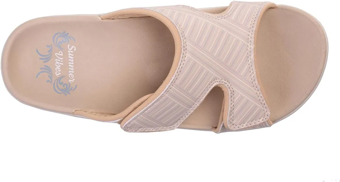 REVITALIGN Women's Kholo Summer Stripe Slide Sandal