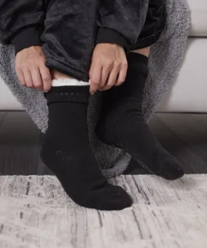 RI008 RIBBON ESKIMO FLEECE SOCKS