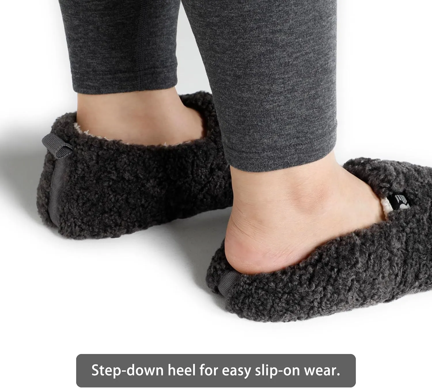 RockDove Women's Faux Shearling Closed Back Slipper with Memory Foam