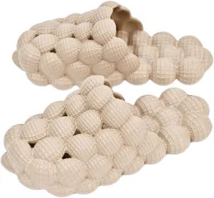 Rojeam House Slippers for Women and Men EVA Shower Shoes Massage Bubble Slides Bathroom Sandals