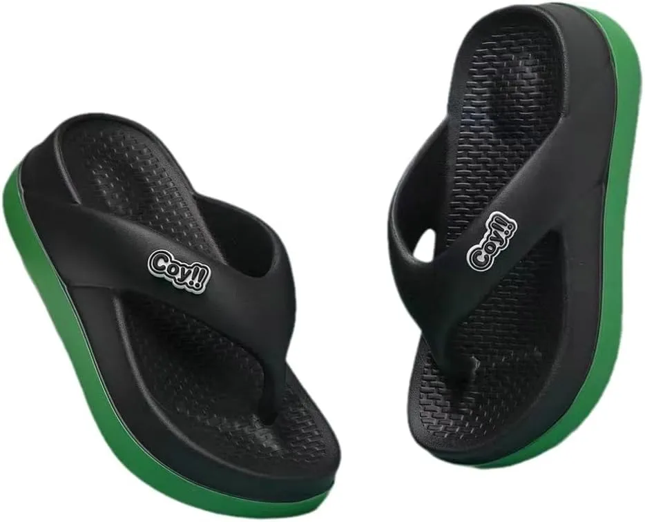 Rungion Womens Cute Flip Flops Slipper Comfort Walking Thong Sandals with Arch Support Slip On Indoor Outdoor for Summer Beach