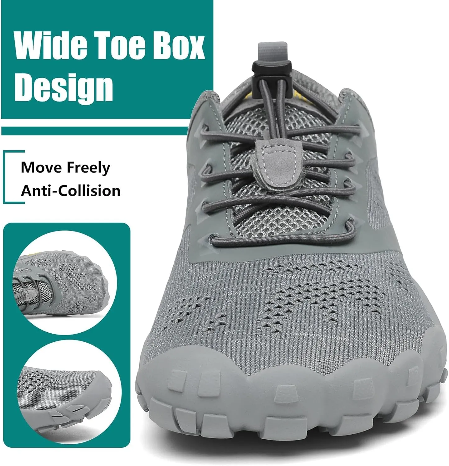 SAGUARO Womens Mens Barefoot Shoes Minimalist Trail Runner Wide Toe Box Zero Drop Outdoor Cross Training Shoe