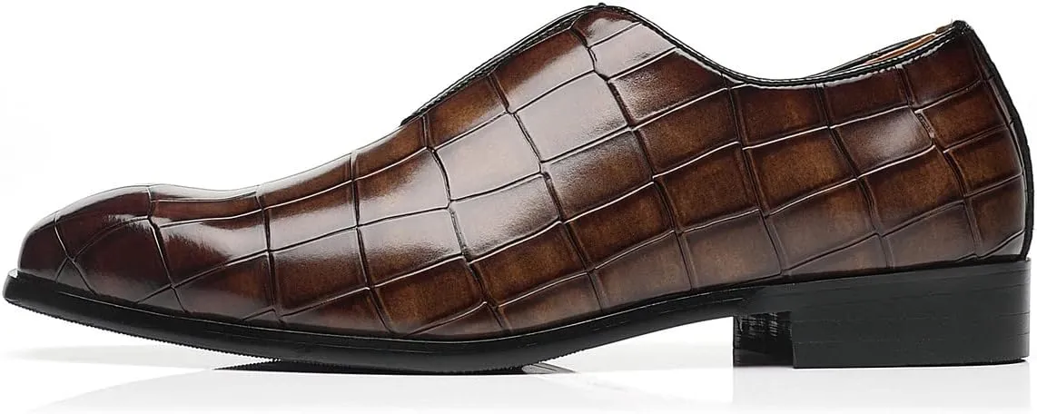 Santimon Mens Loafer Shoes Slip On Dress Casual Shoes Driving Prom Party Wedding Business Smoking Slippers