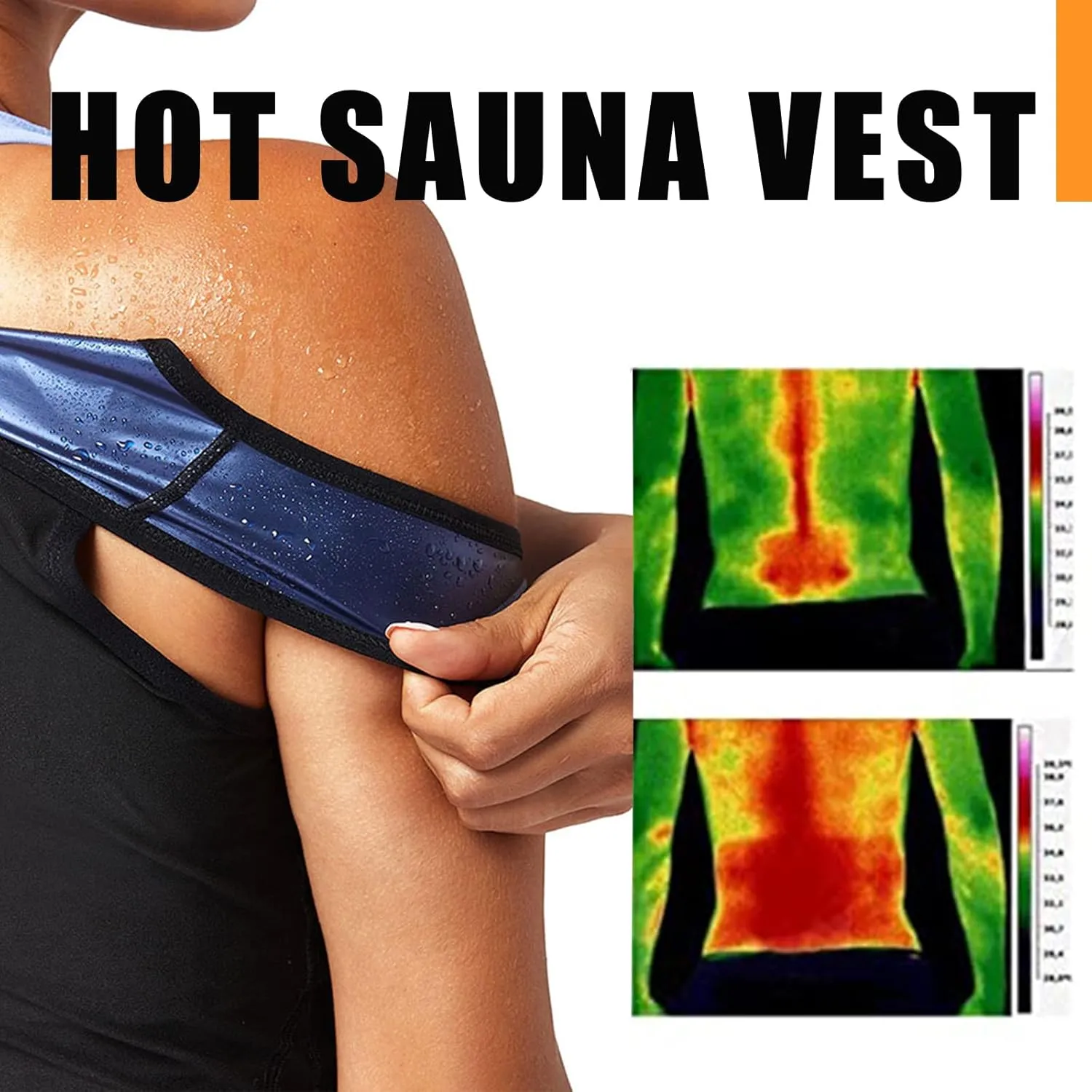 Sauna Suit Sweat Waist Trainer Vest for Women Sweat Workout Tank Top Shaper
