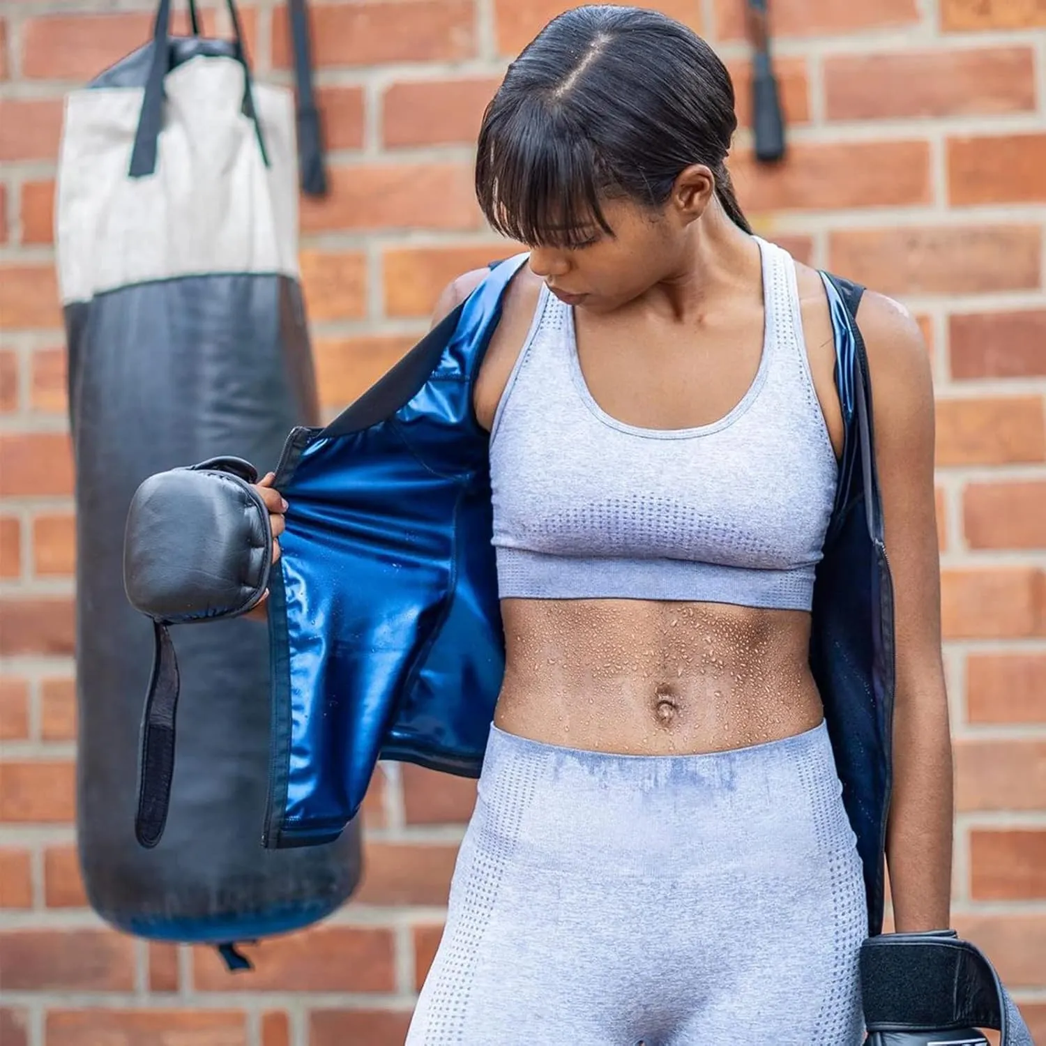 Sauna Suit Sweat Waist Trainer Vest for Women Sweat Workout Tank Top Shaper