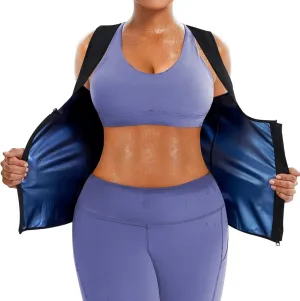 Sauna Suit Sweat Waist Trainer Vest for Women Sweat Workout Tank Top Shaper