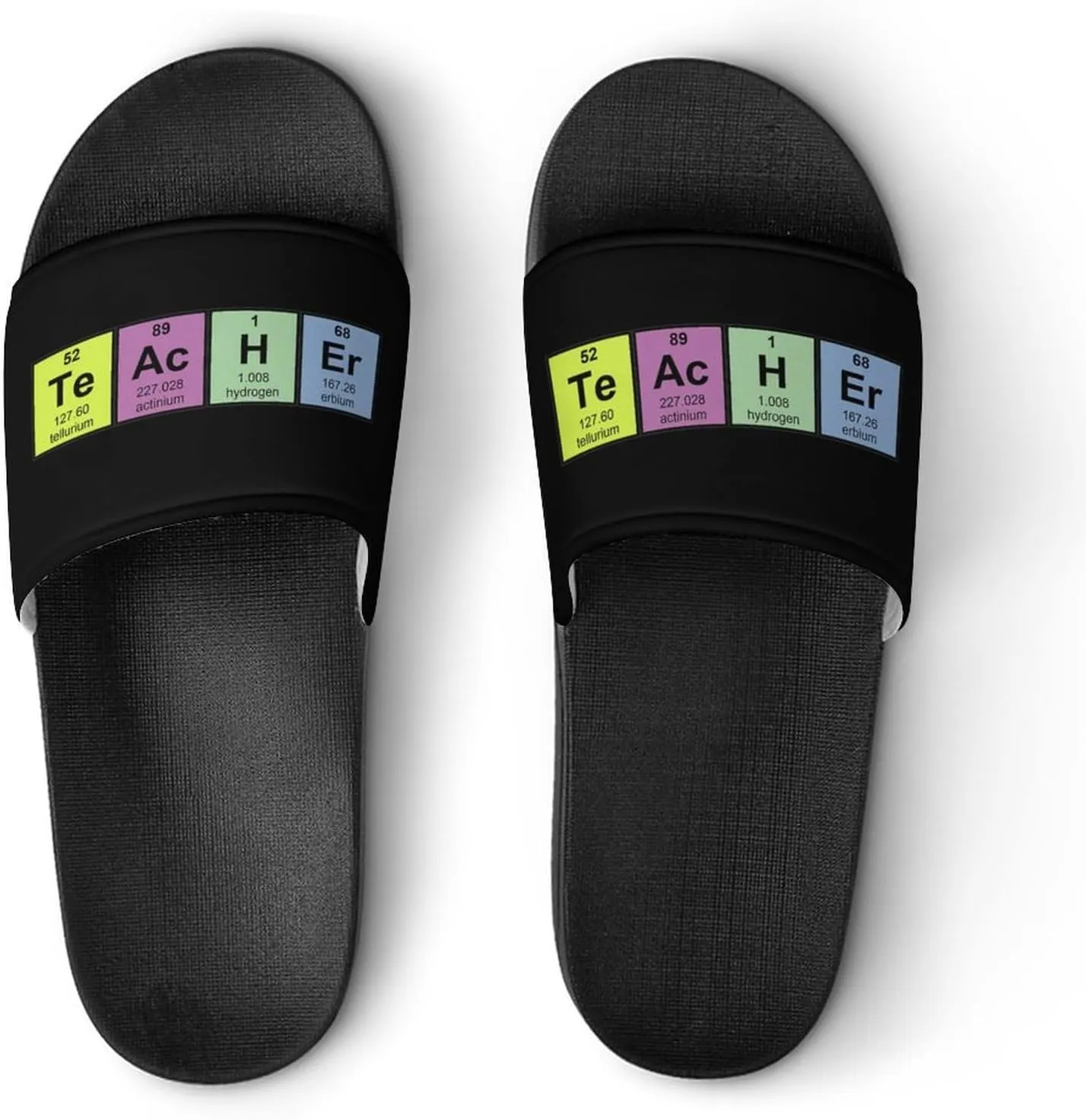 Science Teacher Chemical Elements House Slippers for Women Men Shower Slides Bathroom Sandals