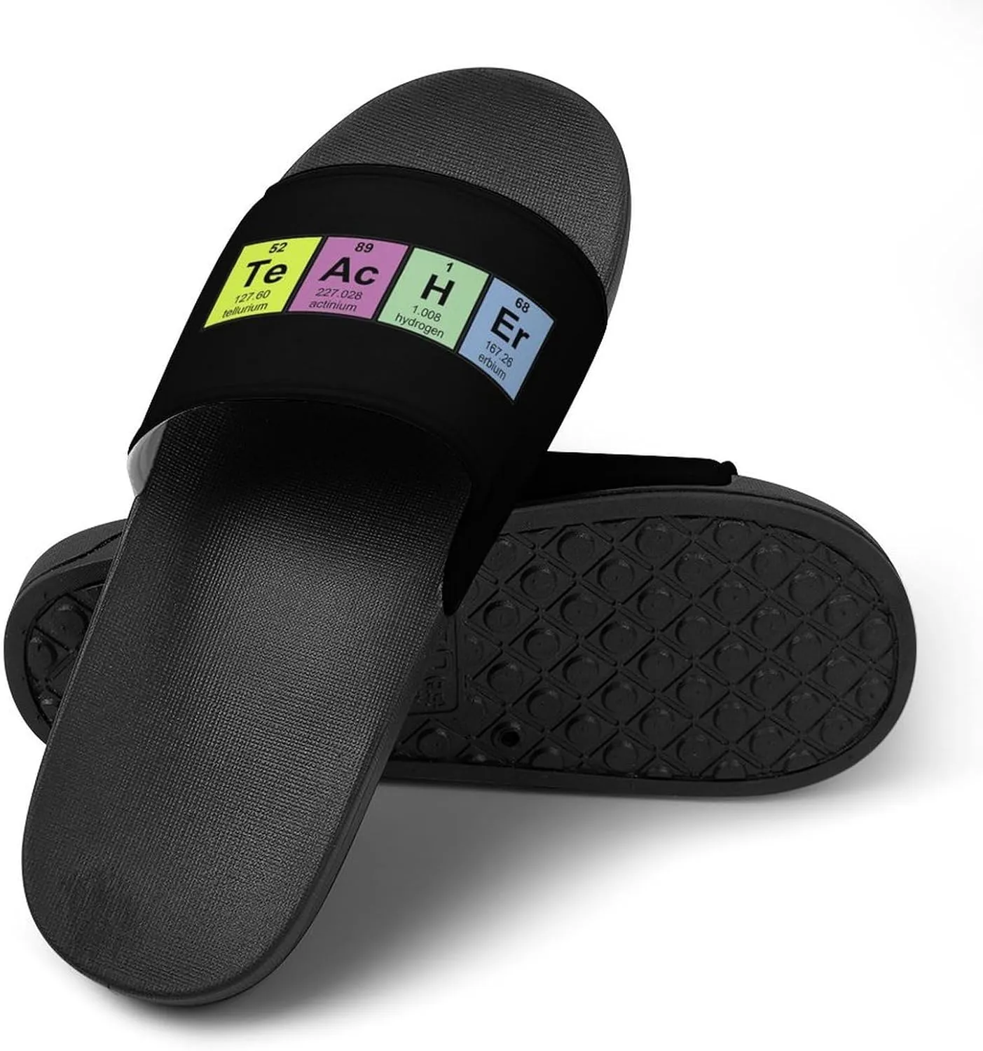 Science Teacher Chemical Elements House Slippers for Women Men Shower Slides Bathroom Sandals