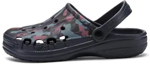 SECHRITE Men's Garden Clogs Camo Summer Sandals Sport Clogs Beach Pool Water Sandal Shower Shoes