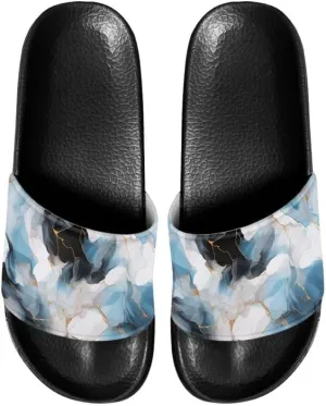 Semioury Geometry Summer Slippers for Women Galaxy Forest Travel Cozy Soft Comfy Thick Shoes Beach Sandal Bathroom Slipper