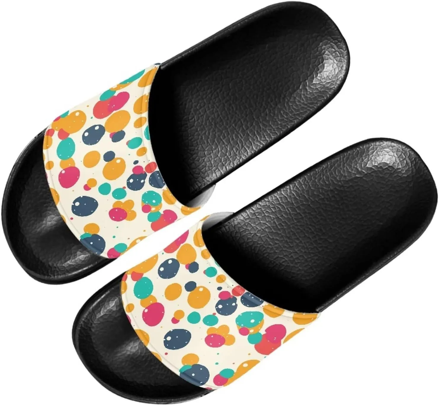 Semioury Lotus Summer Slippers for Women Turtle Travel Lightweight Cozy Soft Comfy Thick Shoes Beach Sandal Bathroom Slipper