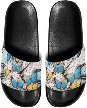 Semioury Sunflower Summer Open Toe House Shoes Halloween Butterfly LGBTQ Hotel Guest Indoor Home Beach Non Slip Sandal Quick