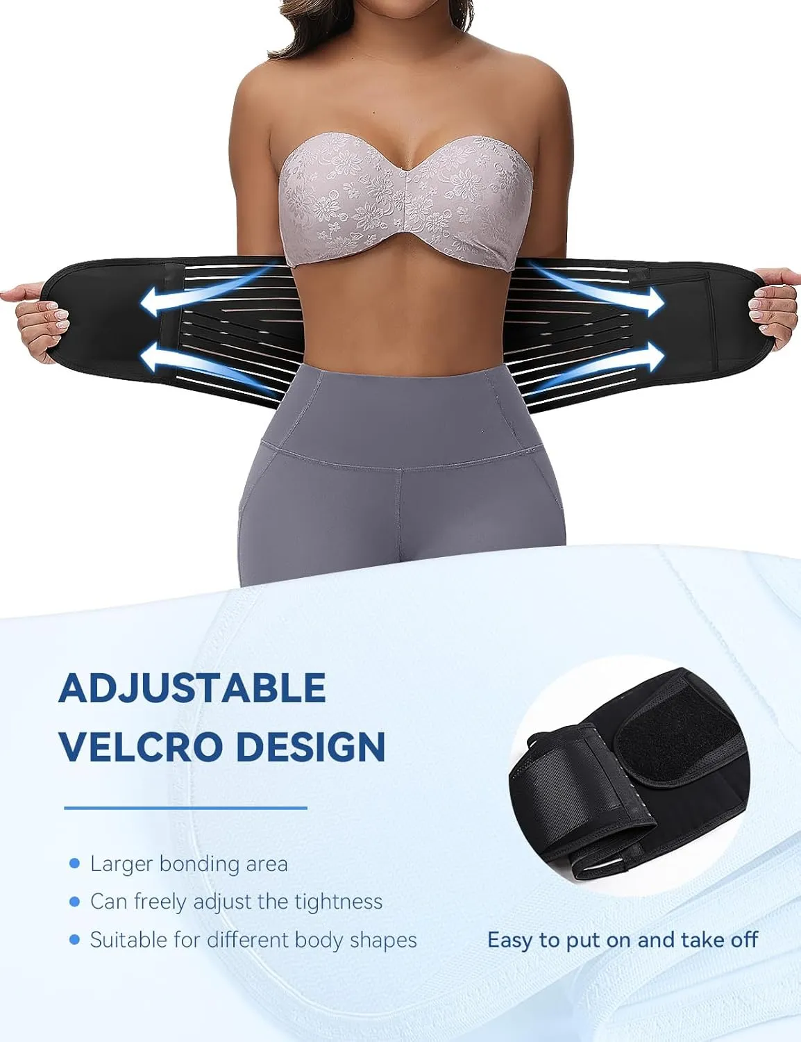 SHAPSHE Back Support Belt Waist Trainer for Women Lower Back Pain Postpartum Recovery Workout Body Shaper for Women/Men