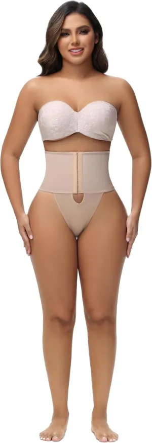 SHAPSHE Butt Lifting Underwear for Women Tummy Control Panties Seamless Waist Trainer for Women Beige
