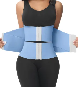 SHAPSHE Waist Trainer for Women Workout Waist Cincher Trimmer Belly Belt Segmented Tummy Control Body Shaper Triple Wrap