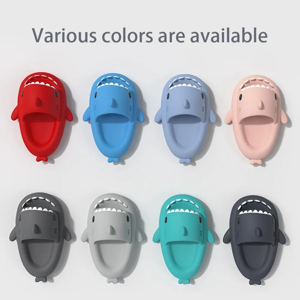 Shark Slides for Women Men, Non-slip Open Toe Shark slippers, Casual Cloud Slides, Shark Sandals